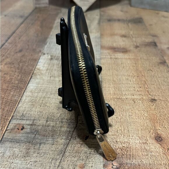 Michael Kors Black Leather Zip Around Continental Wallet - Picture 2 of 12